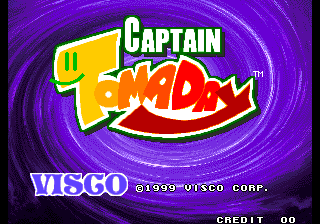 Captain Tomaday title screen for Neo Geo
